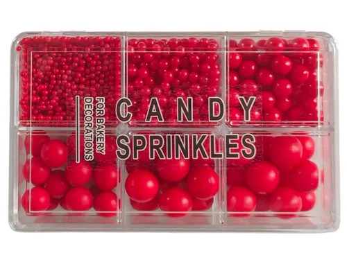 Vista 9 de Perlas negras comestibles en 5 tamaños de chispas de azúcar de 4.59 oz/4.6 onzas, 2,4,7,10,12 in, perlas de caramelo para decoración de pasteles