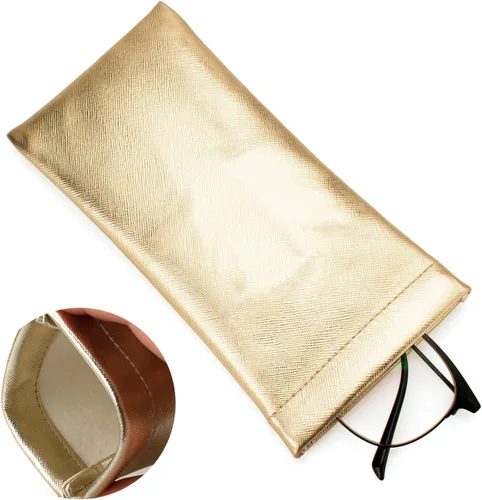Vista 5 de Vemiss Paquete de 3 fundas para lentes, bolsa suave y portátil para lentes de sol