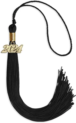 Vista 78 de Endea Graduation - Borla de un solo color con fecha dorada (Oro Antiguo, 2020)