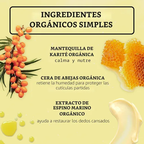 Vista 3 de Badger Crema orgánica para cutículas, manteca de karité, lata de 0.75 onzas