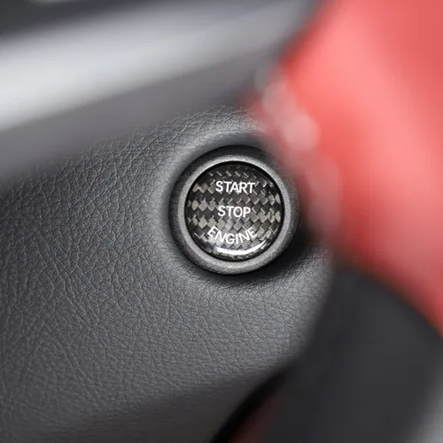 Vista 3 de Cubierta para botón de arranque y parada del motor de automóvil para Toyota Supra GR A90 A91 MK5 2019-2022, el botón de encendido y parada