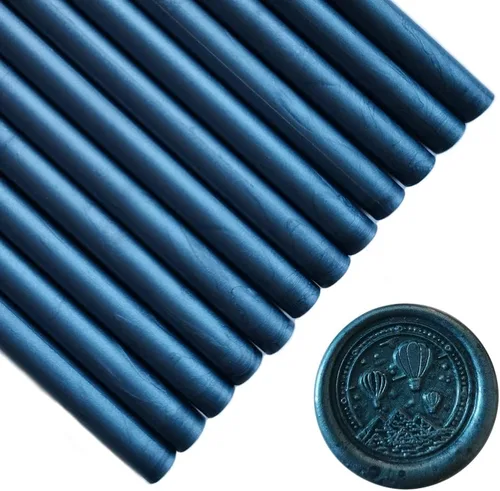 Vista 14 de 12 barras de cera para sellar pistola de pegamento para sello de cera, palos de cera PORXFLY Seal ideales para sobres de tarjetas, envoltura de Negro