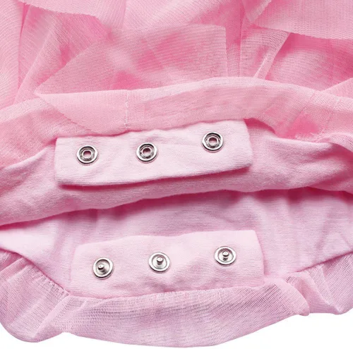 Vista 4 de WZSYGDTC 0-2T Vestido de gasa para niñas pequeñas, mameluco de una sola pieza