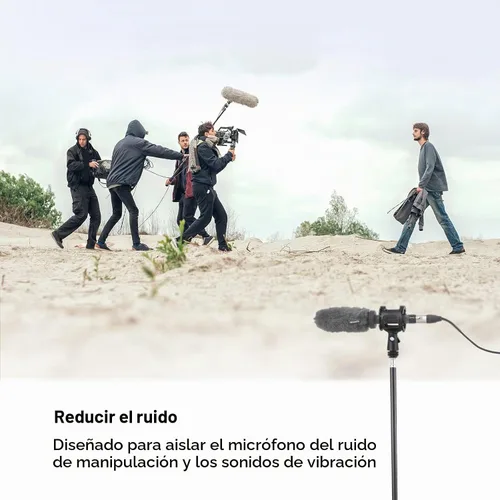 Vista 3 de SmallRig Soporte de choque de micrófono Cold Shoe Pinch para cámara