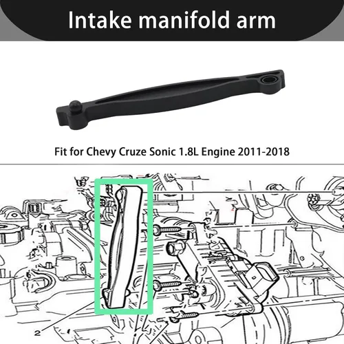 Vista 5 de Válvula de sintonización del colector de admisión para Chevy 2011-2018 Sonic Cruze 1.8L reemplazo 55570283