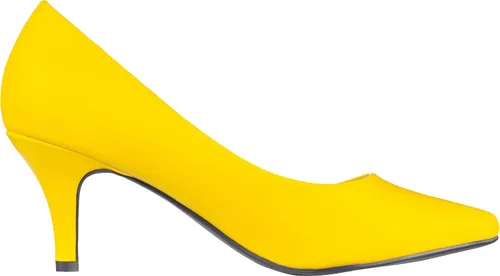 Vista 2 de ILLUDE Classic Pointed Toe Pumps Comfortable Low Stiletto Heel Pump Shoes Cherry
