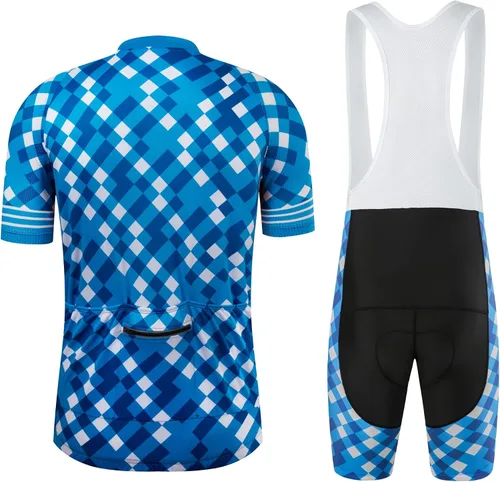 Vista 95 de Coconut Ropamo CR - Conjunto de camiseta de ciclismo para hombre, con cremallera y bolsillo con pantalones cortos con acolchado 4D