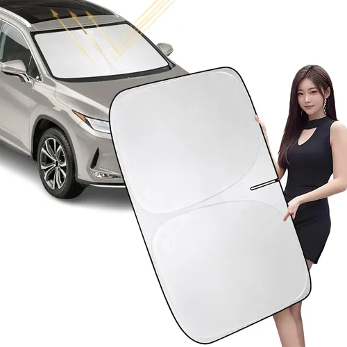 Vista 8 de Parasol para parabrisas de automóvil para bloquear los rayos UV, protector de visera solar, parasol para ventana delantera compatible con Bronco 2/4