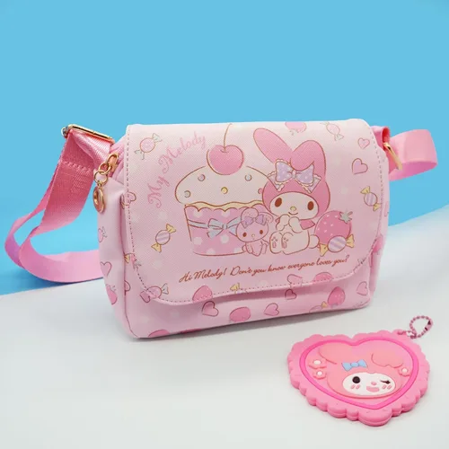 Vista 3 de Holymid Kitty Crossbody Bag with Shoulder Strap&Mirror, Handbag Wallet Purse Coin Pouch