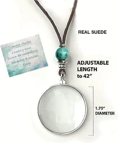 Vista 2 de by Wendra Collar con aumento, elementos naturales para aumentar la visión y la energía. ¡Deja tus lentes de lectura en casa! La Loupe