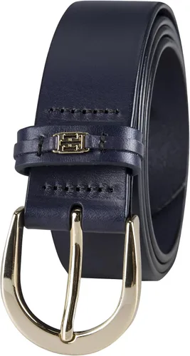 Vista 2 de Tommy Hilfiger Cinturón de cuero de moda para mujer, pantalones y vestidos