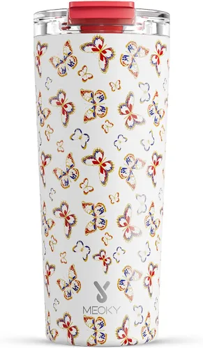 Vista 18 de Meoky - Taza de café de viaje aislada de 24 onzas: tapa a prueba de fugas, polvo de estrellas de ciruela