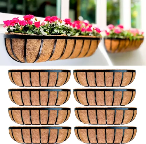 Vista 19 de LaLaGreen - Maceta rectangular de pared (24 pulgadas, paquete de 2) caja