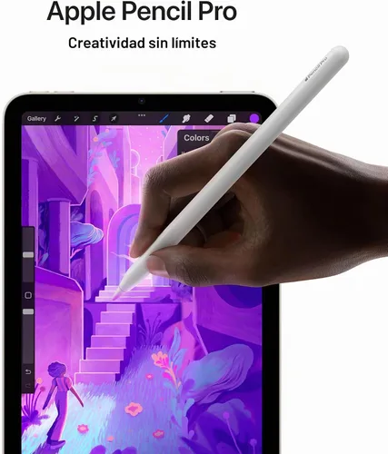 Vista 4 de Apple iPad mini (A17 Pro): Apple Intelligence, pantalla Liquid Retina de 8.3 pulgadas, 128 GB, Wi-Fi 6E, cámara frontal de 12 MP/cámara trasera