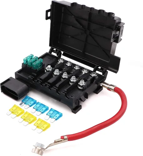 Vista 7 de Terminal de caja de fusibles de batería 1J0937550 compatible con VW Beetle Jetta Bora Golf MK4 99-04 con conector de conexión de arnés de cableado
