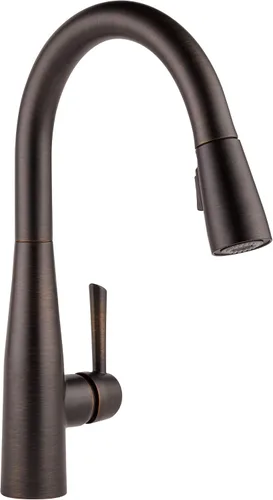 Vista 12 de Delta 9113TV-AR-DST Essa - Grifo de cocina, VoiceIQ, acero inoxidable ártico