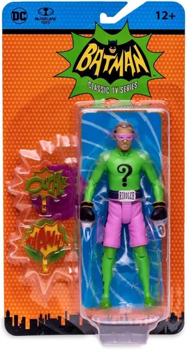 Vista 2 de McFarlane Toys DC Batman 1966 Serie de TV The Riddler Figura de acción [Boxeo]