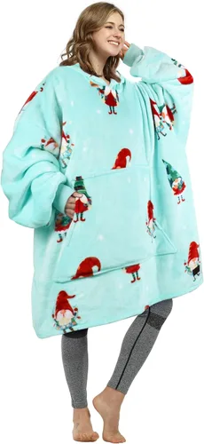Vista 35 de Catalonia Sudadera con Capucha Manta Extragrande, Cómoda Sudadera Sherpa Usable, Regalo para Ella