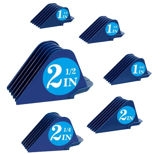 Vista 11 de Protectores de cortapelos para Wahl 10 12 14 16 18 20 Protectores de Cortapelos para el Cabello 6pcs Accesorios Extra Largos de Protectores de Negro