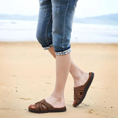 Vista 6 de COFACE Sandalias de recuperación deportiva para hombre, fascitis plantar, suaves, ligeras, ortopédicas