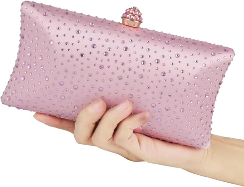Vista 8 de Evevictor Women Handbags Rhinestone Party Prom Wedding Bride Evening Bags Crystal Party Clutch Purse