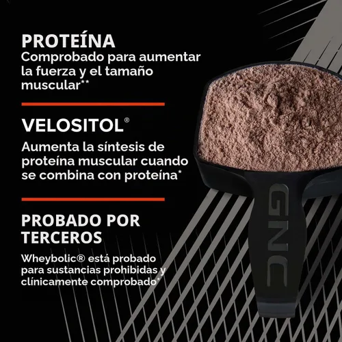 Vista 7 de GNC AMP Wheybolic - Caramelo de Coco (25 Porciones)