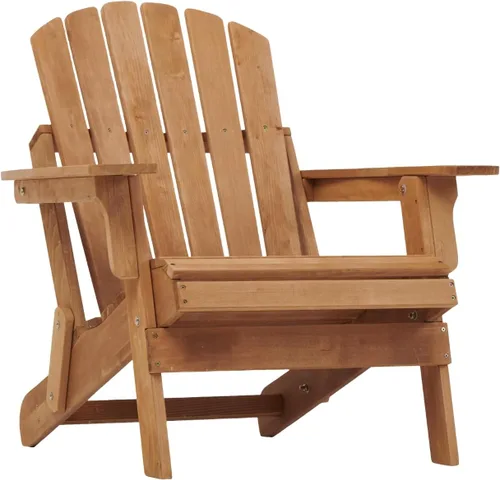 Vista 10 de Silla Adirondack en miniatura de madera maciza Hemlock, tumbona compacta para patio al aire libre, resistente a la intemperie, asiento de hoguera