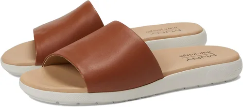 Vista 33 de Marc Joseph New York Sandalias planas de cuero genuino para mujer, puntera abierta, sin espalda, cómodas, ligeras, suela de EVA, a la moda, sin