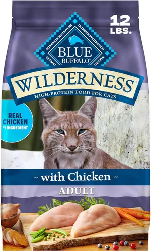 Vista 11 de Blue Buffalo Wilderness - Dieta Evolutiva Natural de la Naturaleza, Alimento Seco Natural para Gatos Adultos Alto en Proteínas y Sin Granos, Sabor