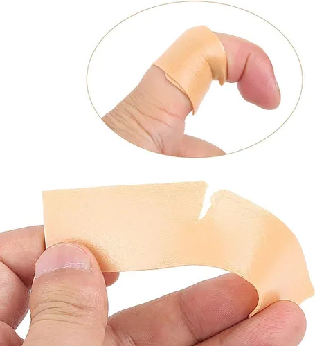 Vista 4 de Moleskin - Rollo de 2 piezas multiusos antideslizante para el cuidado de los pies, almohadillas de ampollas adhesivas impermeables con cinta