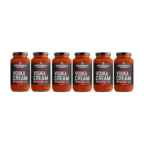 Vista 11 de Sonoma Gourmet Tomate cherry con salsa de pasta de albahaca USDA orgánico, sin OMG, sin gluten y sin azúcar añadido, hecho con ingredientes