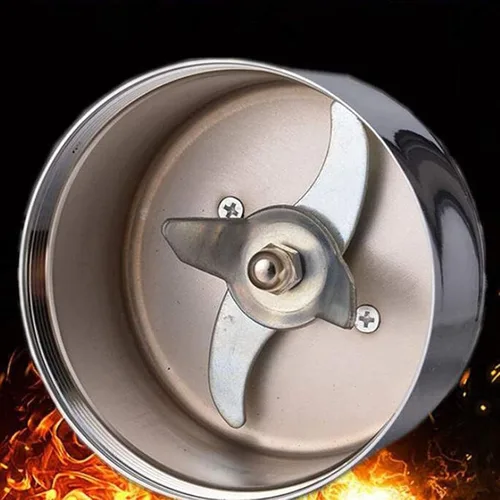 Vista 5 de Molinillo eléctrico portátil de grano de cereales, 02 máquina de polvo de alta velocidad, 28000 RPM de acero inoxidable 3 cuchillas máquina