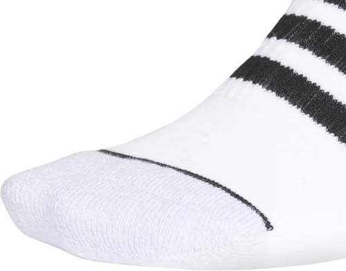 Vista 5 de adidas Calcetines invisibles de 3 rayas para hombre (3 pares)