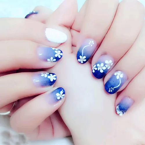 Vista 6 de 30 hojas de calcomanías de arte de uñas, diseño de corazón, plumas, flores, 3D, autoadhesivas, holográficas, mariposas, luna, decoración de uñas