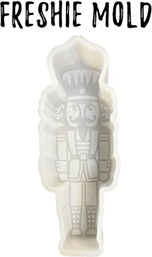 Vista 3 de Molde de cascanueces de Navidad para freshie para perlas aromáticas sin perfume, juguete soldado, vela de automóvil, molde de silicona, resistente