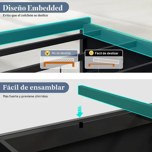 Vista 9 de Marco de cama de esquina tamaño twin con estante de almacenamiento y cabecero, cama de plataforma de esquina con luces LED y estación de carga, cama