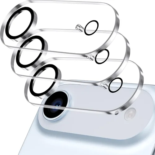 Vista 8 de Protector de lente de cámara para iPhone, vidrio templado 9H, antiarañazos, compatible con fundas, círculo nocturno, claridad HD sin burbujas