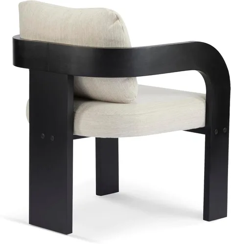 Vista 10 de Christopher Knight Home Yorick - Juego de 2 sillas de comedor modernas con cojín, juego de sillones de comedor de madera maciza, respaldo curvado