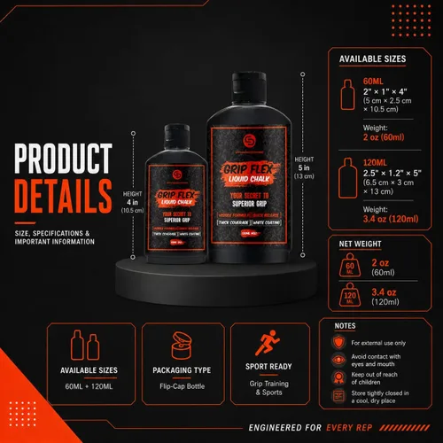 Vista 8 de Liquid Chalk for Weightlifting & Gym Workouts