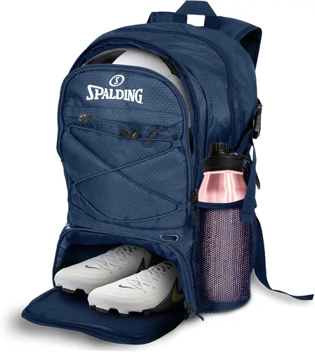 Vista 9 de Mochila de Fútbol Spalding, Bolsa Deportiva con Compartimento para Balones y Zapatos, Uso para Bolsas de Atletismo, Balón Deportivo de Baloncesto