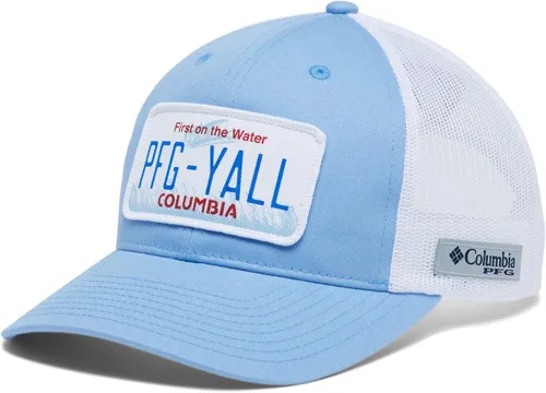 Vista 6 de Columbia Parche PFG Trucker Snap Back Placa de matrícula gris frío/Tx