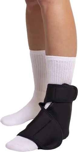 Vista 6 de Brace Direct Tobillera de gel + envoltura de hielo para pies (L/XL), estribo y férula para soporte de tobillo con hinchazón, inflamación, lesiones