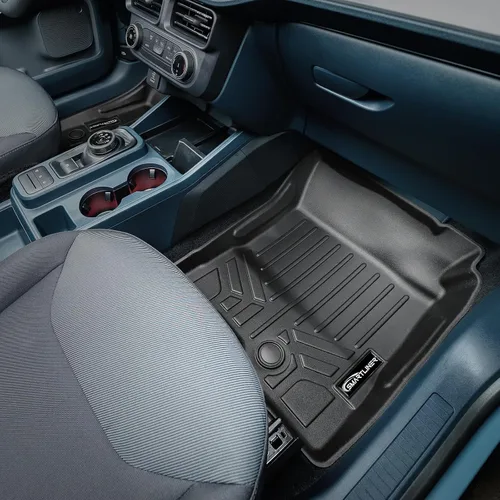 Vista 3 de SMARTLINER Alfombrillas de primera fila para todo tipo de clima, compatibles con Ford Maverick 2022-2025