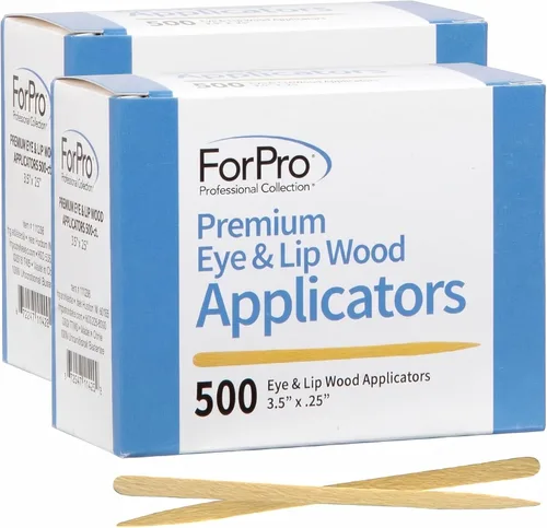 Vista 8 de ForPro Premium Aplicadores de madera para ojos y labios, 500 unidades, 3.5