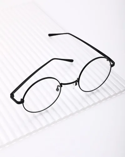 Vista 5 de Pro Acme Lentes transparentes con marco de metal redondo retro sin receta