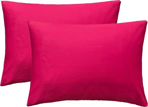 Vista 7 de iMaylex Fundas de almohada suaves 100% algodón egipcio con cierre de cremallera, acogedoras y ligeras, juego de 2, albaricoque, estándar, 20 x 26