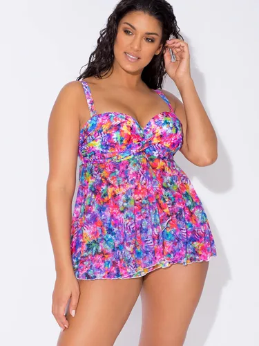 Vista 3 de Smart and Sexy Top de natación con volantes y volantes para mujer SA623