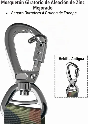 Vista 5 de Hotsky Bungee táctico que absorbe los golpes, correa fuerte para perro, CP