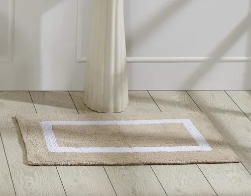 Vista 82 de Better Trends - Alfombra de baño 100% algodón reversible, altamente absorbente y lavable a máquina, suave, tapete de ducha para piso de baño