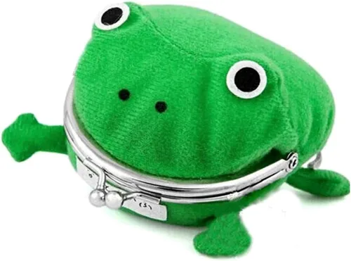 Vista 4 de Bonita cartera de rana con diseño de anime, cosplay, dibujos animados, gatito, cartera de intercambio de ranas, monedero pequeño, divertido regalo